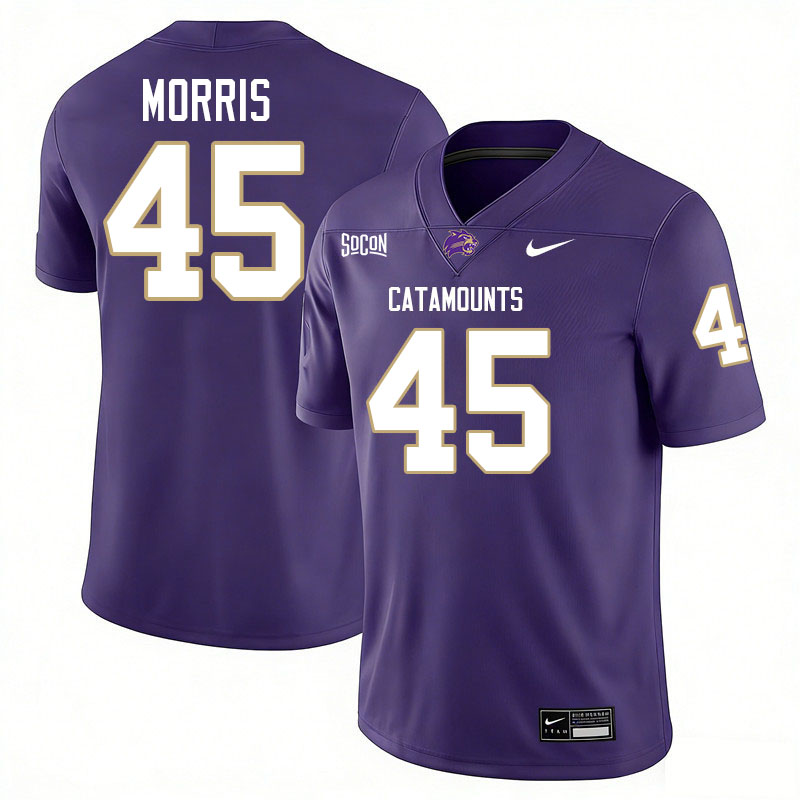 Western Carolina Catamounts #45 Sean Morris College Football Jerseys,Uniforms-Purple